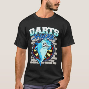 Dart Team Player Shark Dartboard Darts Quote T-shirt