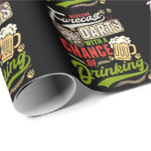 Dart Throwing Dartboard 180 Darts and Beer Cadeaupapier (Rol Hoek)