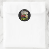 Dart Throwing Dartboard 180 Darts and Beer Ronde Sticker (Tas)