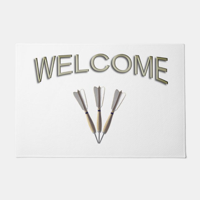 Dart Trio Welkom Deurmat (Voorkant)