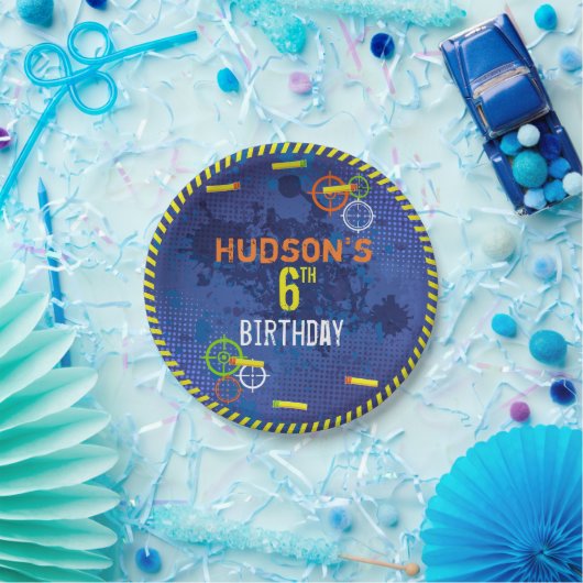 Dart Verjaardagsfeest Oorlogen Voedsel Papieren Bordje (Feest)