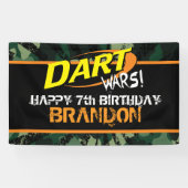 Dart Wars Birthday Spandoek (Horizontaal)