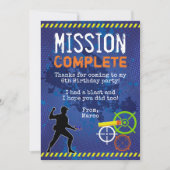 Dart Wars Verjaardagsfeest Dank je kaart (Voorkant)