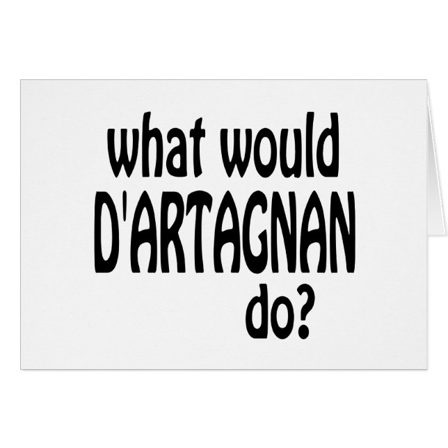 D'Artagnan (Devant horizontal)