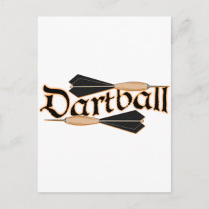 Dartball Darts Briefkaart