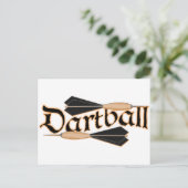 Dartball Darts Briefkaart (Staand voorkant)