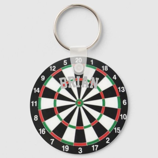 Dartboard - Aangepaste Sleutelhanger (Voorkant)
