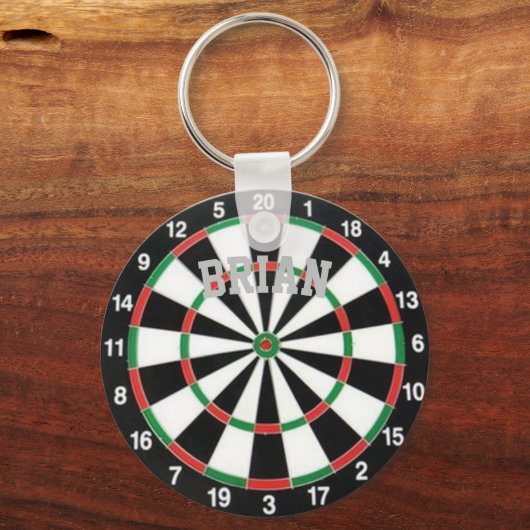 Dartboard - Aangepaste Sleutelhanger (Voorkant)