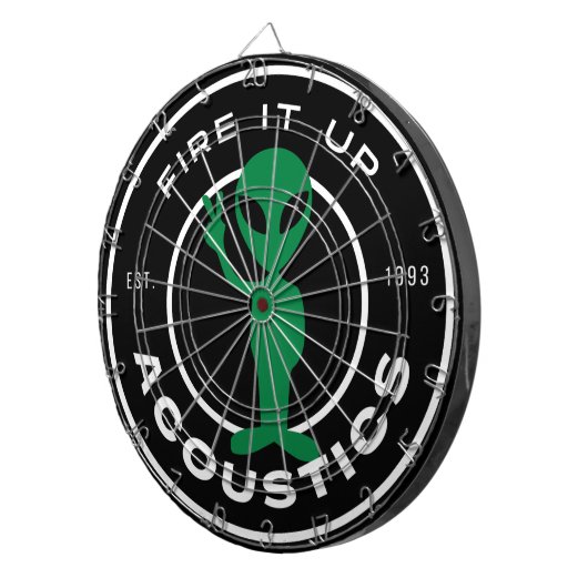 Dartboard - Akoestische Vrede Alien Dartbord (Voorkant Rechts)