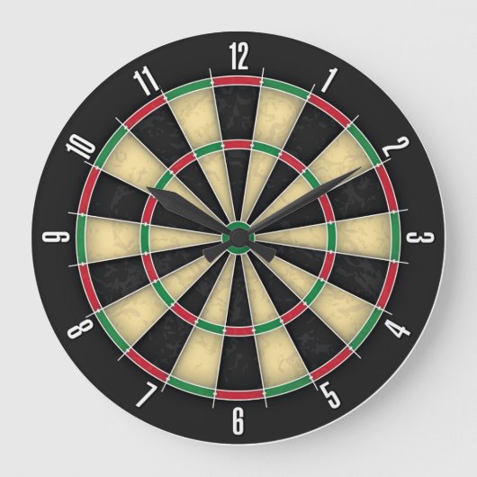 Dartboard:balk Pub Games wandklok Grote Klok (Voorkant)