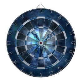 DARTBOARD BLAUW WITTE HUID EN KLEUTEN EN BULL DARTBORD