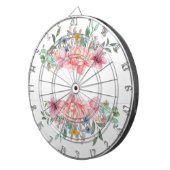 Dartboard bloemen dartbord (Voorkant Rechts)
