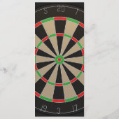 Dartboard bruiloft Menu (Achterkant)