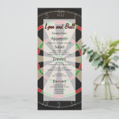 Dartboard bruiloft Menu (Staand voorkant)