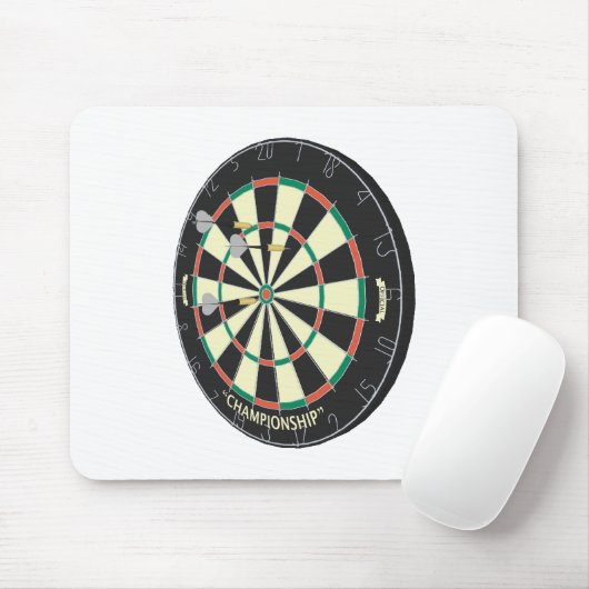 Dartboard & Darts: 3D-model: Muismat (Met muis)