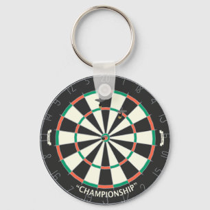 Dartboard & Darts: 3D-model: Sleutelhanger