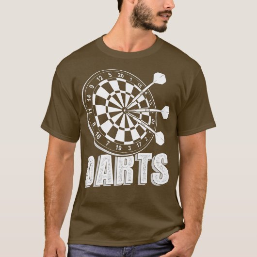 Dartboard darts dartsplayer Premium T-shirt (Voorkant)