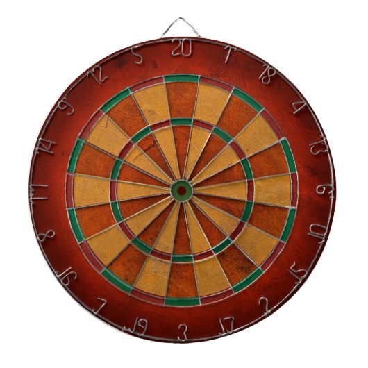 DARTBOARD DEEP ORANJE WORD OUT KIJK DARTBORD (Voorkant)
