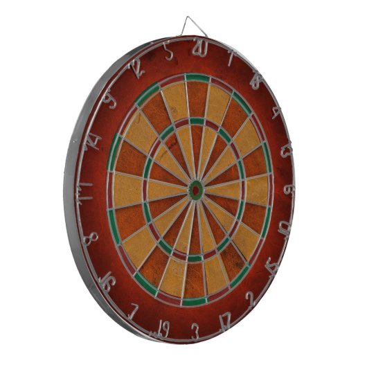 DARTBOARD DEEP ORANJE WORD OUT KIJK DARTBORD (Voorkant Links)