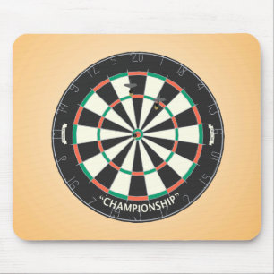 Dartboard en kunstkleppen: 3D-model: Mousepad Muismat