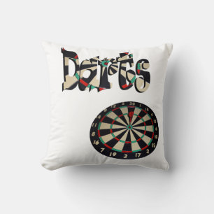 Dartboard Et Nom Du Feu, Coussin