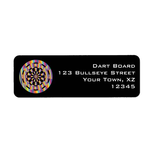 Dartboard Etiket (Voorkant)