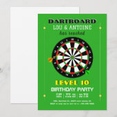 Dartboard Gamer Birthday Invitation (Devant / Derrière)