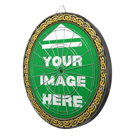 Dartboard - gepersonaliseerd - Afbeelding / tekst  Dartbord (Voorkant Rechts)