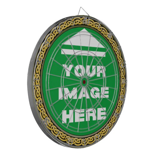 Dartboard - gepersonaliseerd - Afbeelding / tekst  Dartbord (Voorkant Links)