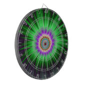 Dartboard Green Star Burst Dartbord (Voorkant Links)