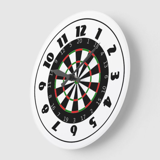Dartboard-klok Grote Klok (Hoek)