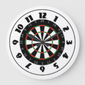 Dartboard-klok Grote Klok (Voorkant)