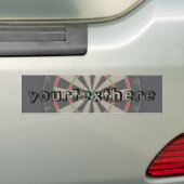 Dartboard Lover Bumpersticker (Op auto)
