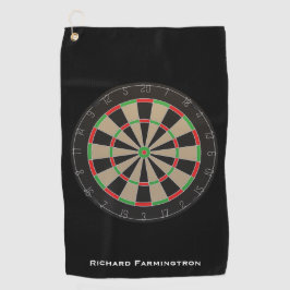 Dartboard Lover Darts Bullseye Golfhanddoek