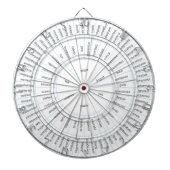 Dartboard met B/W Voelwiel achtergrond Dartbord (Voorkant)