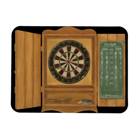 Dartboard met Cricket Scoring Magneet (Horizontaal)