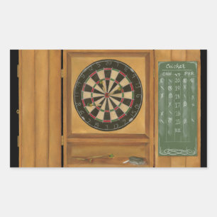 Dartboard met Cricket Scoring Rechthoekige Sticker