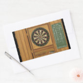 Dartboard met Cricket Scoring Rechthoekige Sticker (Envelop)