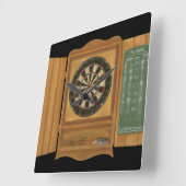 Dartboard met Cricket Scoring Vierkante Klok (Hoek)