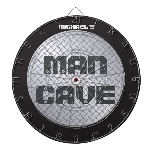 Dartboard met Man voor aangepaste diamondplate Dartbord (Voorkant)