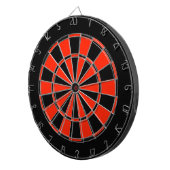 Dartboard met rood en zwart dartbord (Voorkant Rechts)