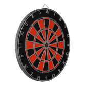 Dartboard met rood en zwart dartbord (Voorkant Links)