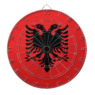 Dartboard met vlag van Albanië Dartbord