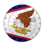 Dartboard met vlag van Amerikaans-Samoa Dartbord (Voorkant)