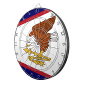 Dartboard met vlag van Amerikaans-Samoa Dartbord (Voorkant Rechts)