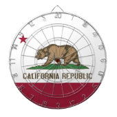 Dartboard met vlag van Californië, VS Dartbord (Voorkant)