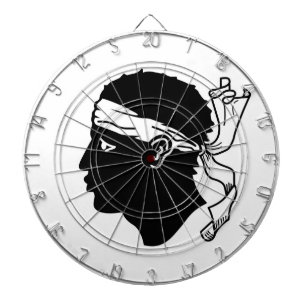 Dartboard met vlag van Corsica Dartbord