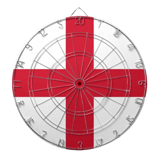 Dartboard met vlag van Engeland Dartbord (Voorkant)