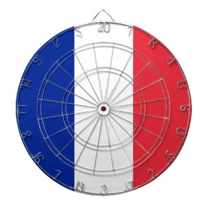 Dartboard met vlag van Frankrijk Dartbord