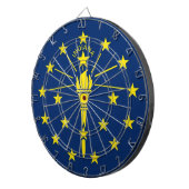 Dartboard met vlag van Indiana, VS Dartbord (Voorkant Rechts)